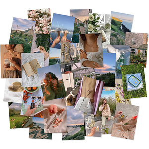 Kit de collage mural 50 affiches en carton de 4x6 pouces pour chambre de filles affichage de photos de dortoir mignon avec conception personnalisée - Product Image 3