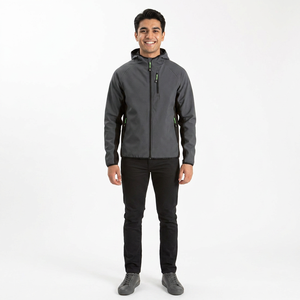 Hot Sale mens Softshell Fleece Jacket Winter Outdoor Fishing & Hiking Hooded Softshell Jacket Breathable Design - Product Image 1