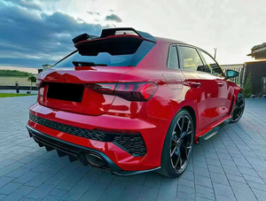 Ortuner <span class=keywords><strong>Audi</strong></span> RS3 P สไตล์แห้งคาร์บอนไฟเบอร์กันชนด้านหน้าขอบด้านข้างกระโปรงไอเสียอุปกรณ์ทั่วไป2017- - Product Image 5