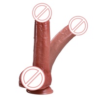 Nouveau Vibrateur Électrique Télescopique Chauffant Grand Dildo pour Femme, Meilleure Vente en Europe - BJD-E018