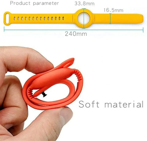 Bracelet réglable en silicone pour enfants étui antiperte pour bracelets de montre intelligents <span class=keywords><strong>AirTag</strong></span> pour enfants vente en gros - Product Image 3