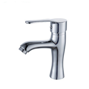 Grifo de Lavabo Monomando de Cobre para Montaje en Encimera de un Solo Orificio - Product Image 1