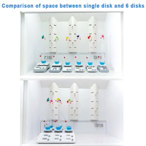 خلاط مغناطيسي رقمي متعدد الوظائف من WEIAI بست وضعيات وشاشة رقمية، سعة 18 لتر مع لوحة تسخين وقضبان تحريك - Product Image 4
