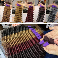 Extensions de cheveux humains 15A, double trame, vierges, cuticules alignées, non traitées, brutes, lisses, 100% cheveux humains