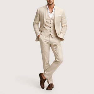 Traje Formal para Hombre OEM ODM, Blazer Clásico con Pantalones a Juego, Diseño Personalizado, Marcas de Ropa, Compradores Mayoristas de Conjuntos de Blazer - Product Image 1