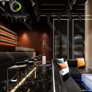 Meubles de bar de club LED personnalisés de haute qualité, comptoir de bar, salon de nuit, vitrine d'exposition de boissons alcoolisées à vendre - Product Image 2