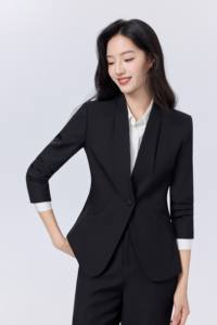 Traje de Mujer <span class=keywords><strong>para</strong></span> Gerente de Hotel de Alta Gama, Otoño Invierno, Uniforme Profesional <span class=keywords><strong>para</strong></span> Recepcionista de Oficina, Ropa de Trabajo Elegante <span class=keywords><strong>para</strong></span> Negocios - Product Image 6