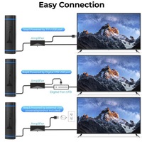 Antena HDTV Portátil para Interiores y Exteriores 4K 1080P con Amplificador, Antena de TV Digital para Canales Locales Gratuitos ATSC DVB-T