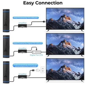 <span class=keywords><strong>Antenne</strong></span> TV numérique <span class=keywords><strong>portable</strong></span> 4K 1080P intérieure/extérieure avec amplificateur pour ASTC DVB-T, chaînes locales gratuites - Product Image 5