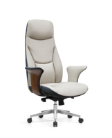 Chaise de bureau pivotante de direction moderne en cuir PU chromé à dossier haut de luxe, couleur personnalisable, vente en gros pour les dirigeants
