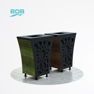 BDB BDB.12660-A Cubo de Basura de Plástico Multicolor con Pedal y Tapa, Elegante, para Exteriores, Hoteles, Baños y Cocinas, Capacidad de 770L - Product Image 1