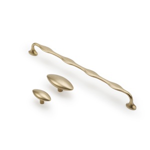 Maxery Hiện Đại Thời Trang Rắn Brass Lượn Sóng Xử Lý Tủ Ngăn Kéo Kéo Sang Trọng Đồ Nội Thất Nặng Phần Cứng Cho Phòng Ngủ Nhà Bếp Phòng Ngủ - Product Image 4