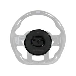 Ante de cuero personalizado <span class=keywords><strong>para</strong></span> <span class=keywords><strong>Mazda</strong></span> <span class=keywords><strong>3</strong></span> 2019-Cubierta de bocina cromada <span class=keywords><strong>para</strong></span> <span class=keywords><strong>volante</strong></span> de coche, 21/30/30/ - Product Image 2