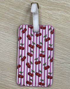 Etiquettes à bagages personnalisées en cuir PU Accessoire d'étiquette de bagage personnalisé multicolore à la mode pour ceintures - Product Image 5