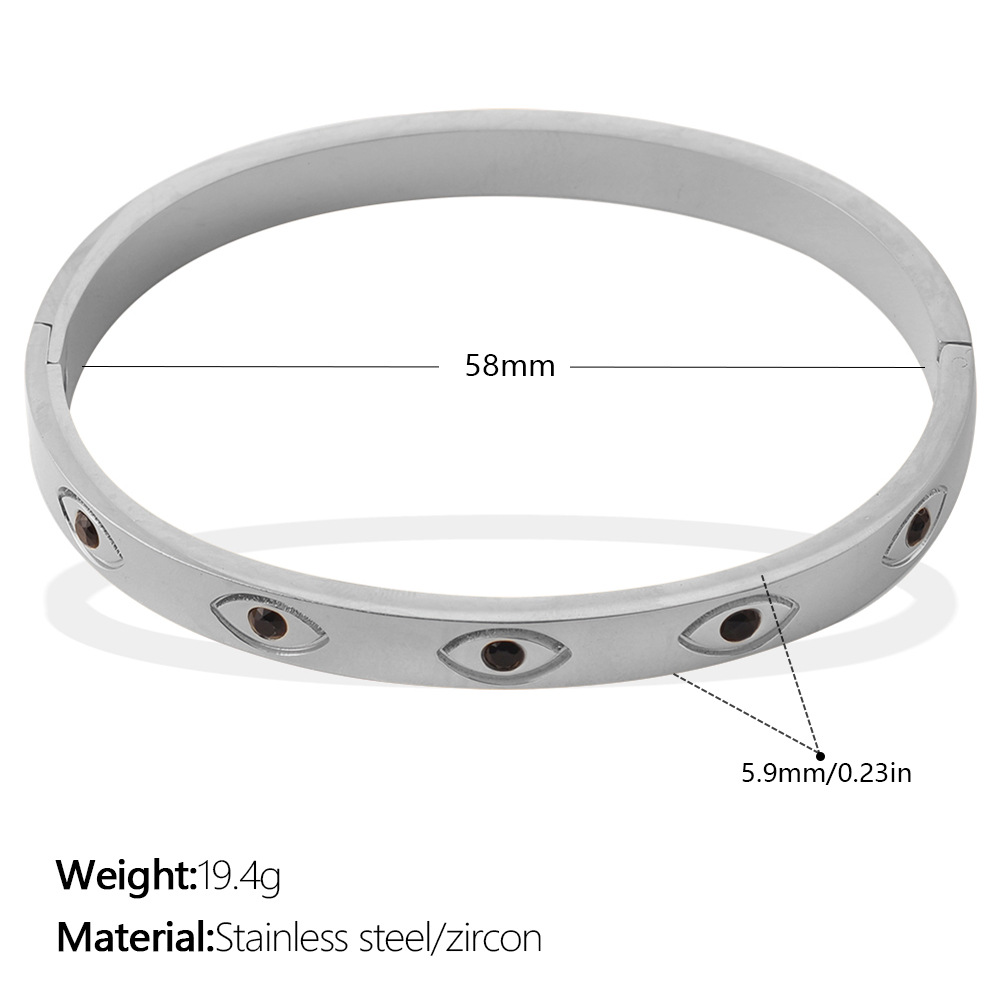 สร้อยข้อมือเซอร์โคเนียมสีดำ SZ344BKS