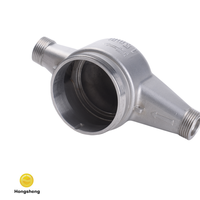 Boîtier de compteur d'eau en acier inoxydable de haute précision, moulé par investissement, sur mesure, sablé et passivé
