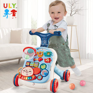 Vente en gros de poussette éducative de style simple, assis à debout, pour l'apprentissage de la musique, avec 4 roues en plastique pour tout-petits - Product Image 3