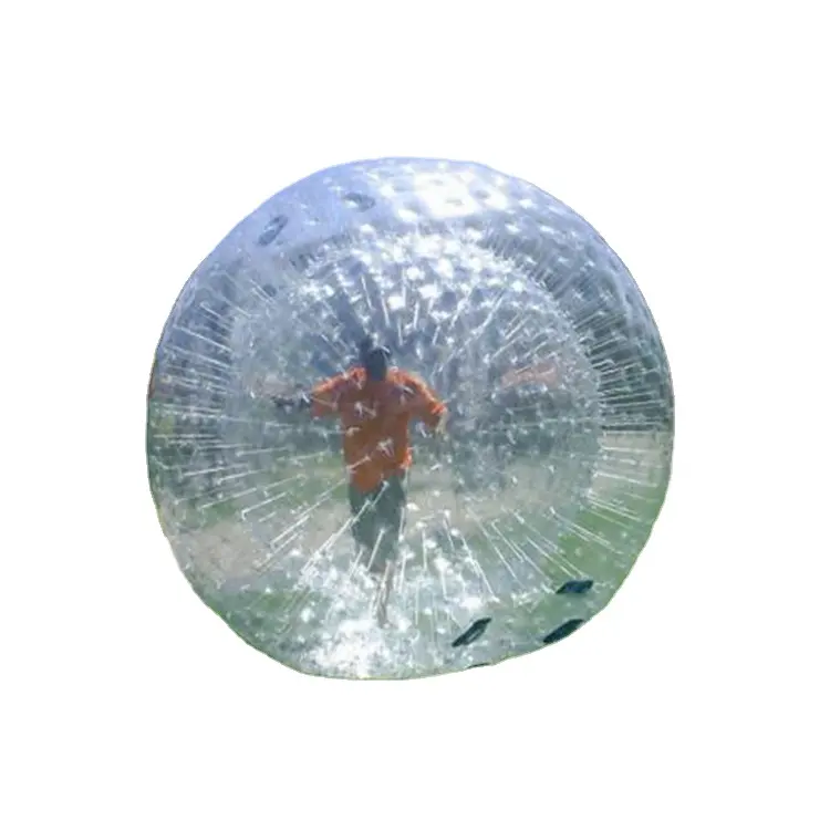 كرة ثلج متينة 2 م ديا من الكلوريد متعدد الفينيل, كرة ثلج قابلة للنفخ ، كرة مشي مائية ، كرة هامستر بحجم إنسان ، للمسابقات الرياضية