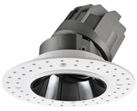 Spot LED encastrable 18W pour hôtel, mini projecteur commercial, petit spot mural encastré, spot de plafond sans cadre réglable, haute luminosité