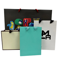 Sac cadeau pour vêtements et chaussures, emballage en papier recyclable, papier artistique écologique, biodégradable, luxe, noir, personnalisable