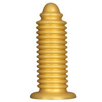 Dildo anal géant en silicone doré de 8 cm, fileté, pour fisting, extra-large, super-épais, unisexe, grand plug anal HMGJ2130 Dongguan