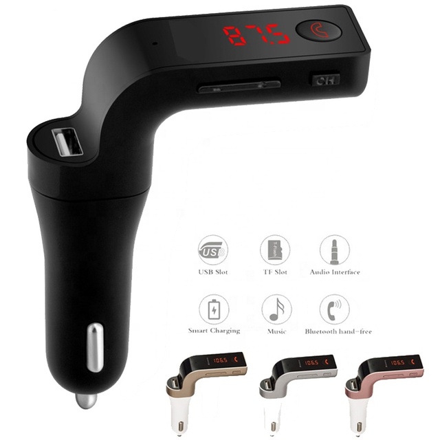 Hands Free Wireless FM Transmitter G7 Car Charger AUX BT Wireless Bluetooth Car Kit MP3 Player Car Mp3 Player