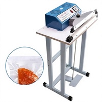 Scelleuse à Impulsion Pédale pour Sacs Plastiques et Films Rétractables, Machine de Thermoscellage 220V, Type Pied Sec/Humide, 23mm