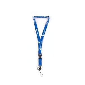 Custom Card Holder Lanyards Polyester Neck Lanyard For Phone Key And ID Card