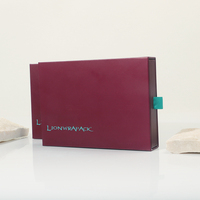 LionwrapacK Boîte cadeau de parfum à tiroir personnalisée OEM en gros Papier d'art recyclable écologique pour emballage d'échantillon/flacon