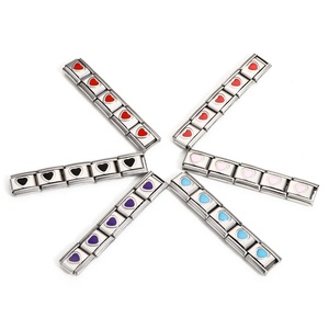 Pulsera de Acero Inoxidable Pulido de Alta Calidad con Dijes Italianos para Mujer, Herramienta de Apertura y Cierre, Venta al por Mayor - Product Image 4