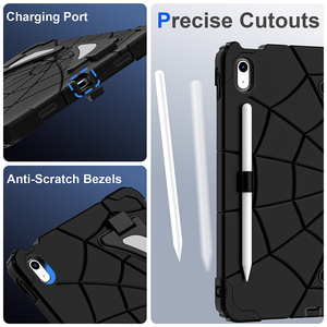 Funda Universal de Silicona a Prueba de Golpes para <span class=keywords><strong>iPad</strong></span> 10.ª Generación 10.9 2022 <span class=keywords><strong>A2696</strong></span> / 11.ª Generación A16 2025 A3354, con Soporte Plegable para Niños - Product Image 6