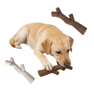 Jouet à mâcher pour chien en forme de branche, matériau composite écologique, utilisation intérieure et extérieure, 2 tailles pour toutes les races de chiens - Product Image 2