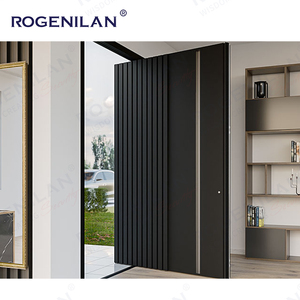 Rogenilan Moderne Métal Pivot <span class=keywords><strong>Entrée</strong></span> <span class=keywords><strong>Porte</strong></span> Principale Maison Extérieur Fonte <span class=keywords><strong>D</strong></span>'aluminium <span class=keywords><strong>Sécurité</strong></span> Swing Portes <span class=keywords><strong>D</strong></span>'<span class=keywords><strong>entrée</strong></span> Avant - Product Image 2