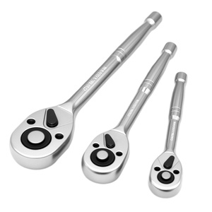 ประแจวงล้อ 1/2" & 3/8" & 1/4" แบบ 24 ฟัน ปลดเร็ว ชุบโครเมียม หัวลูกแพร์ แบบกลับด้านได้ สองทิศทาง ขายตรงจากโรงงาน - Product Image 2
