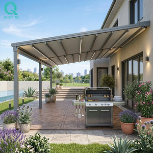 Pérgola Motorizada Plegable y Expandible para Barbacoa en el Techo QINGYING - Product Image 1