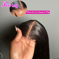 Perruques en cheveux humains bruts lisses, haute densité, avec dentelle HD 5x5, pré-épilées, avec baby hair et ligne de cheveux naturelle, sans colle, pour femmes noires, vente en gros