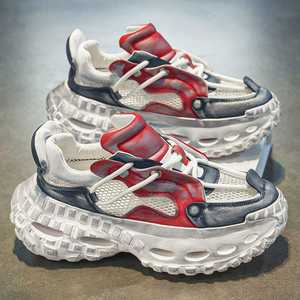 Zapatillas Casuales para Hombre con Plantilla Gruesa y Cómoda, Estilo Dad Walking, con Nuevo Diseño de Puntera Suave, Zapatos Deportivos - Product Image 3