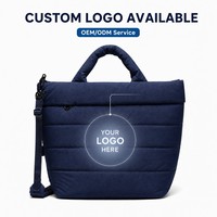 Sac fourre-tout matelassé en nylon imperméable 210D avec logo personnalisé, sac à bandoulière matelassé pour femme, usine OEM ODM