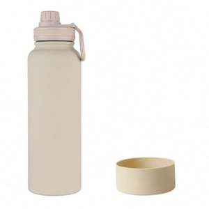 Venta al por mayor 32Oz LFGB estándar doble pared aislado frascos de vacío de acero inoxidable Yoga gimnasio botellas de agua potable para acampar - Product Image 4