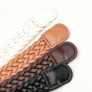 Nouvelle ceinture en similicuir tressé de style coréen pour femme, avec boucle en alliage, 105 cm, idéale pour jeans et robes - Product Image 3