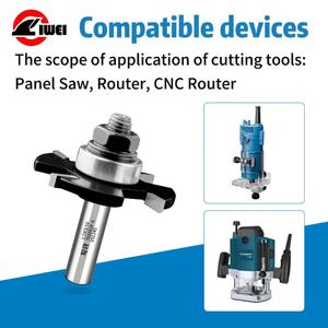 Công nghiệp cấp 4-Flute t-slot <span class=keywords><strong>Router</strong></span> <span class=keywords><strong>bits</strong></span> với bóng mang hướng dẫn Carbide Tipped cho độ chính xác rãnh phay Cutter loạt - Product Image 2