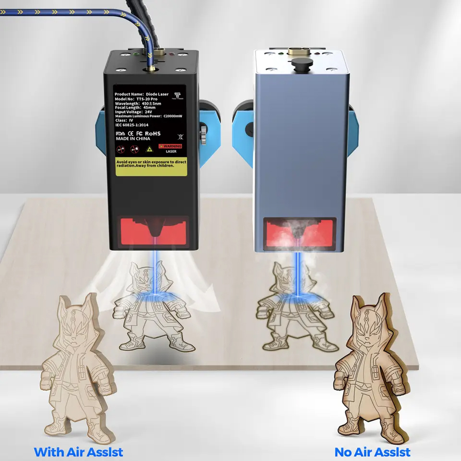 TWOTREES TTS 20W Large Scale 418*418mm Machine Work Area