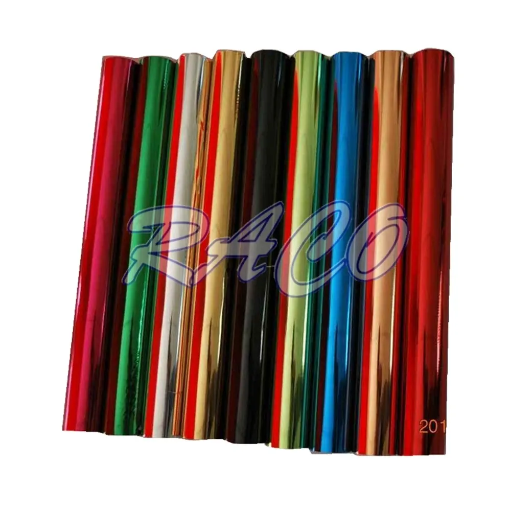 Metalized BOPP / PET film with red gold silver blue green fushia colors