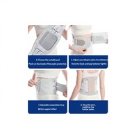 Ceinture de soutien lombaire RADORPHY 100% polyester respirant en maille, avec sangles croisées réglables, ergonomique, pour un usage quotidien au travail