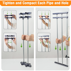 Tendedero Plegable de Alta Calidad de 4 Niveles con Ruedas, Diseño Multifuncional Plegable, para Baño, Sala de Estar, Secado de Ropa de Cama - Product Image 4