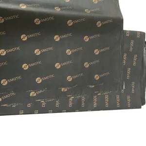 Yohpack Roupas Embrulho Papel De Tecido Logotipo personalizado Folha De Prata Impermeável Papel De Embalagem De Tecido Impresso A Ouro