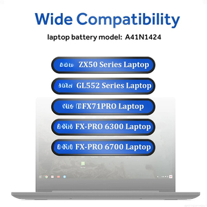 Batterie d'ordinateur portable standard A41N1424 pour la série ASUS ROG GL552V/<span class=keywords><strong>GL552VW</strong></span>/GL552JX - Noir - Product Image 5