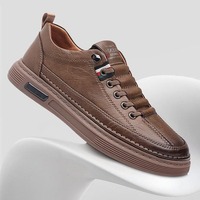 Nouvelles Chaussures Décontractées Tendance pour Hommes – Marque Élastique, Ultra Douces, Imperméables, à Enfiler, en Cuir PU Respirant