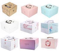 Boîtes à gâteaux de haute qualité avec poignée, prix raisonnable, boîtes à gâteaux en carton personnalisées, boîte solide, taille personnalisée