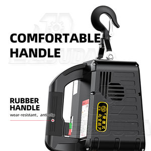 Mini Electric Winch Construction <span class=keywords><strong>Hoist</strong></span> Kapasitas Angkut <span class=keywords><strong>100kg</strong></span> Tinggi Angkat 25M <span class=keywords><strong>Portable</strong></span> Kabel Sling Baja Logam Motor 1KW Baru - Product Image 3